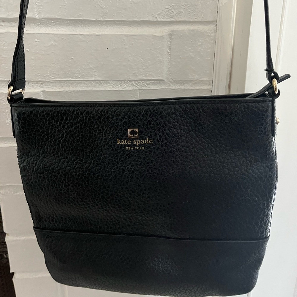 Kate Spade Crossbody RN0102760 CA57710 Black Purse , Real Leather